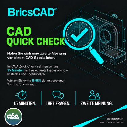 Eine Idee im Kopf – aber noch Fragezeichen in BricsCAD